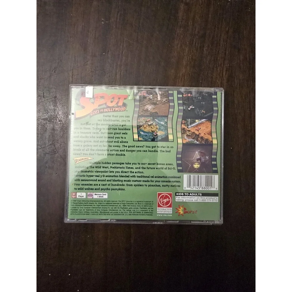 Spot Goes to Hollywood PS1, PlayStation 1 Game